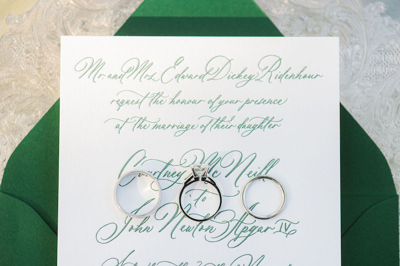 calligraphy and rings